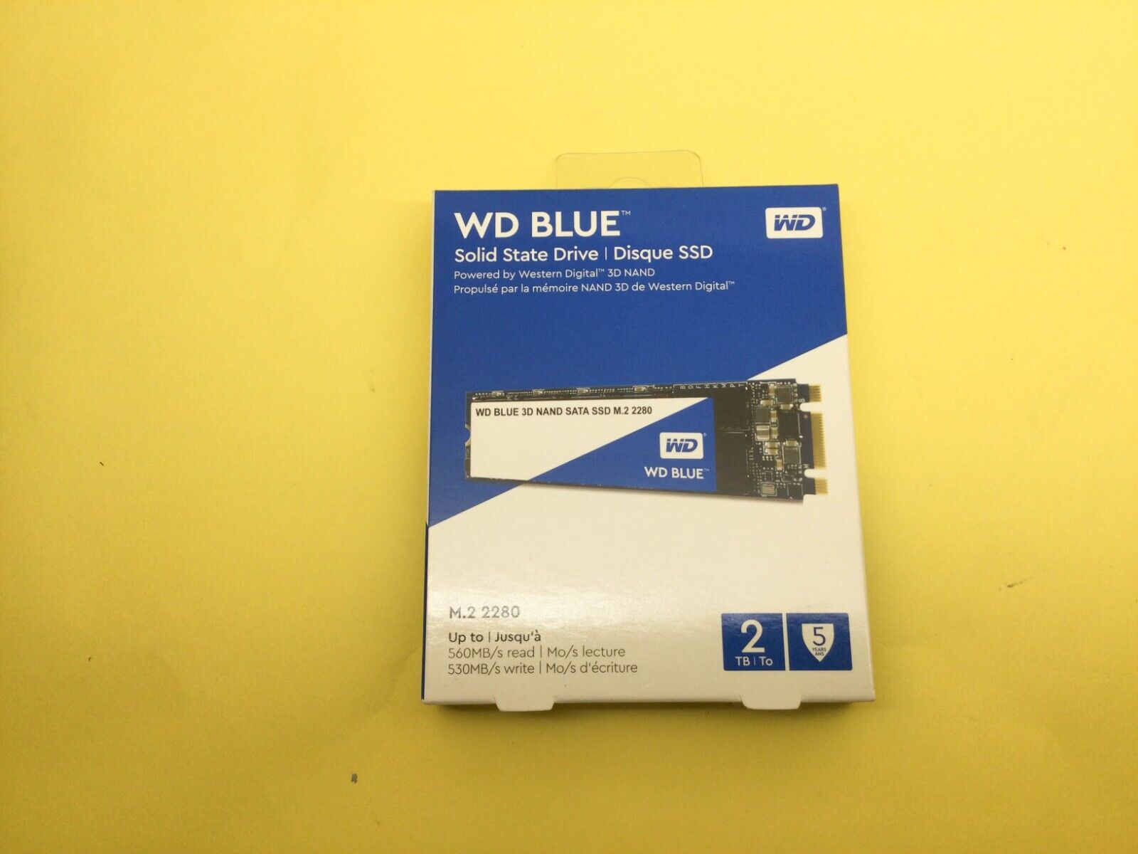 WD Blue 2TB M.2 2280 SATA III 6Gb/s 3D NAND Internal SSD WDS200T2B0B New Sealed