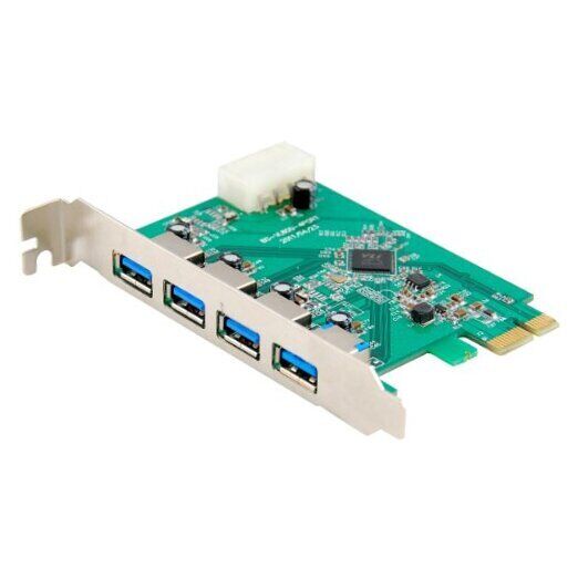 Protronix 4-Port USB 3.0 PCI Express (PCIe) Host Controller Card 