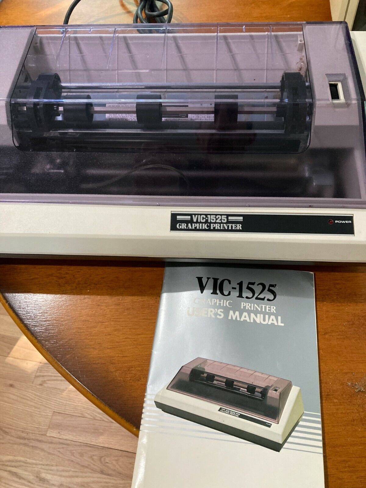 Vintage Commodore VIC-1525 Graphic Printer w/ Manual Powers On