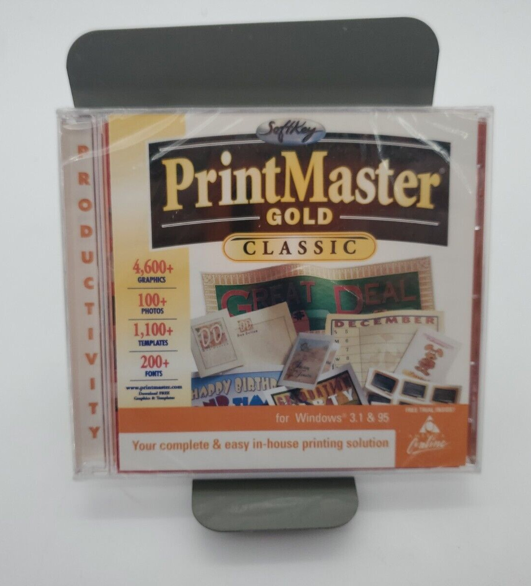 NEW PRINT MASTER GOLD CLASSIC - JEWEL CASE - FOR WINDOWS 3.1 or Windows 95