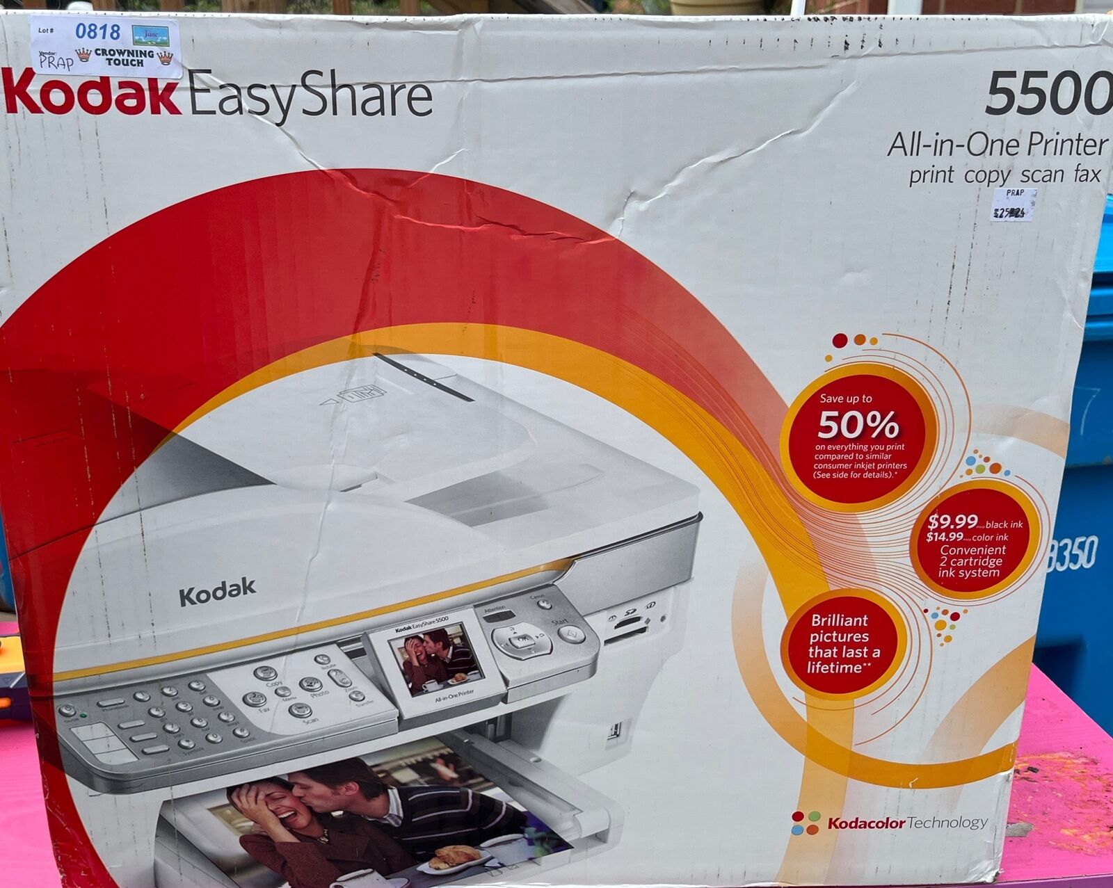 Kodak EasyShare 5500 All-in-One Printer Print, Copy, Scan, Fax New 