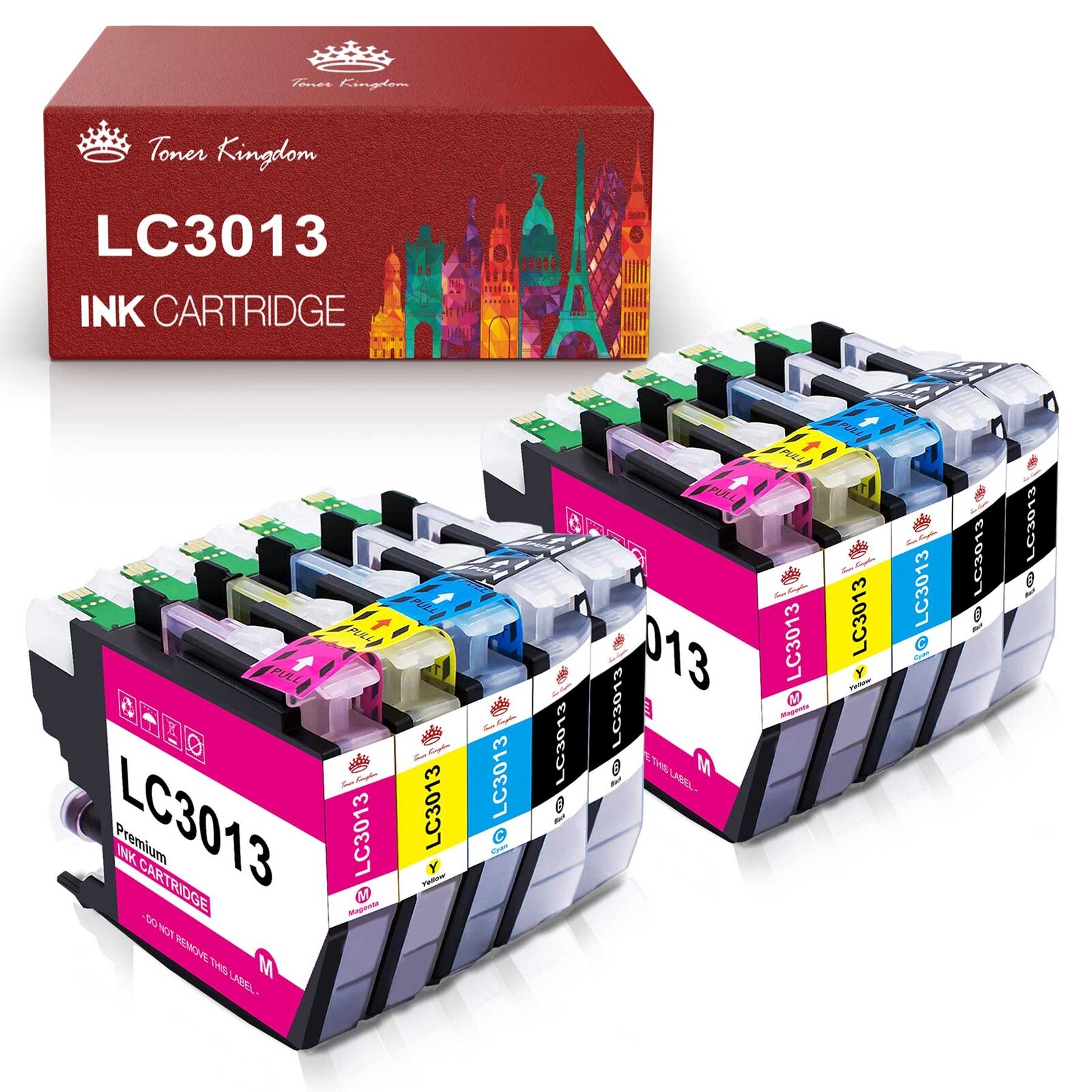 10x  LC3013 LC3011 XL Ink Cartridge compatible with Brother MFC-J491DW J497DW