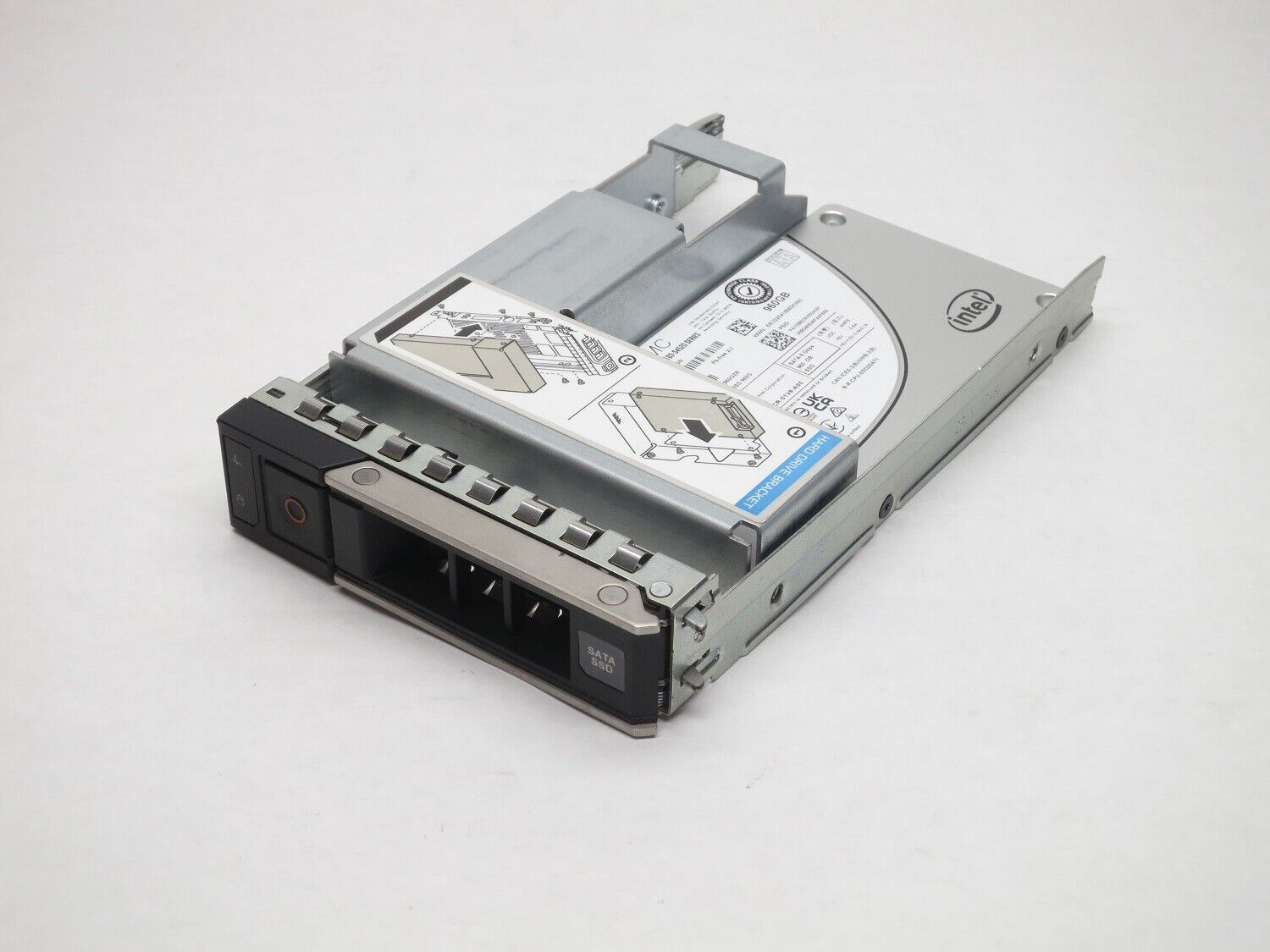 345-BDQM DELL 960GB SSD SATA Read Intensive 6Gbps 512e  2.5in with 3.5in HYB