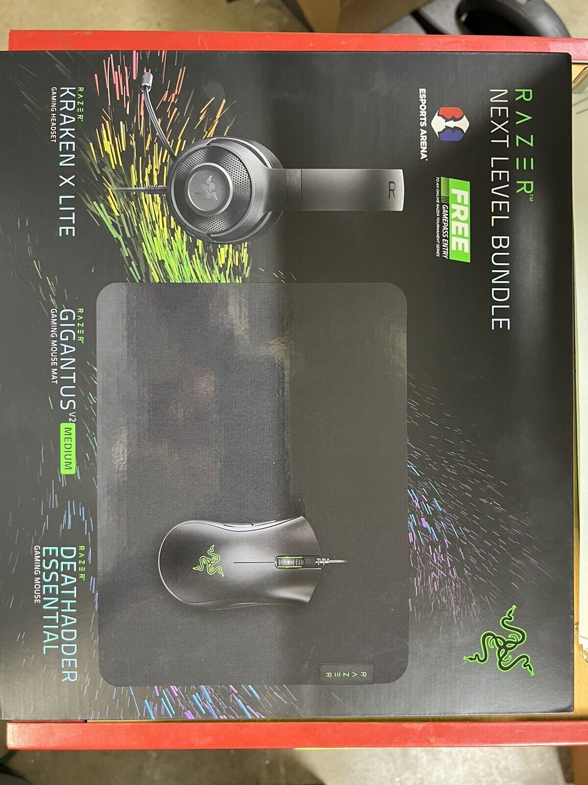 Razer Next Level Bundle (gaming mouse with headphone and mouse pad) (NEW)