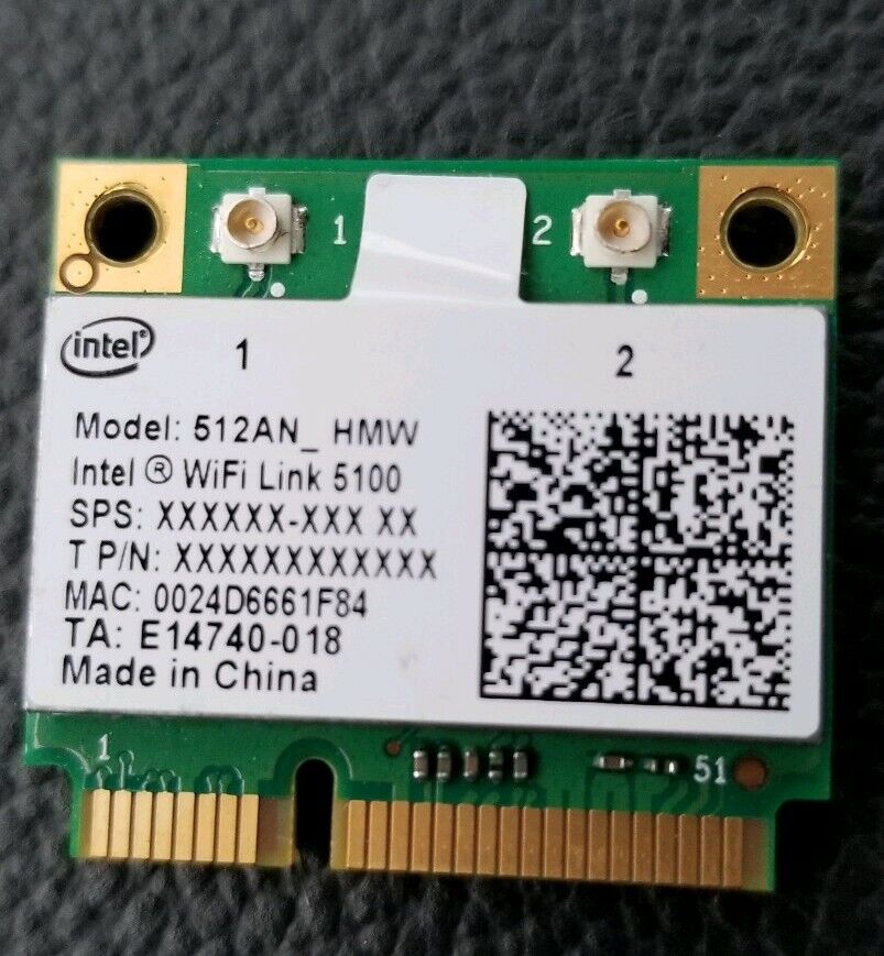 INTEL WIFI LINK 5100 512AN_HMW Wifi Laptop Network Card
