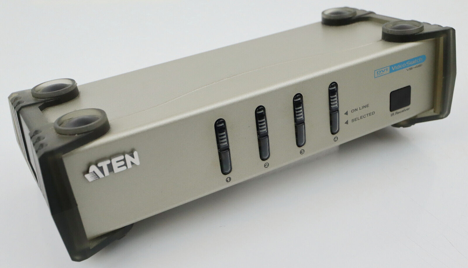 ATEN VS-461 4-Port DVI/Audio Port Switch - Cordless with Power Supply Only
