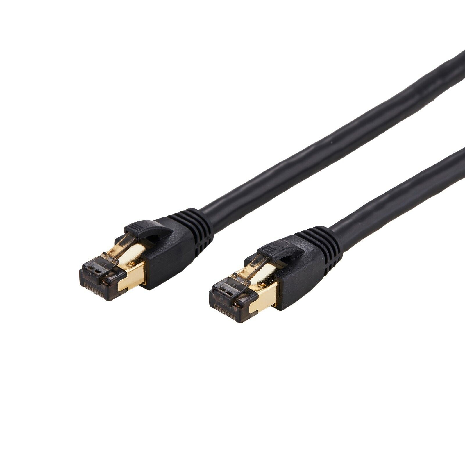 Cat8 SFTP High Speed Ethernet Patch Cord 2GHz LAN Wire 0.5FT- 75 FT Black Lot