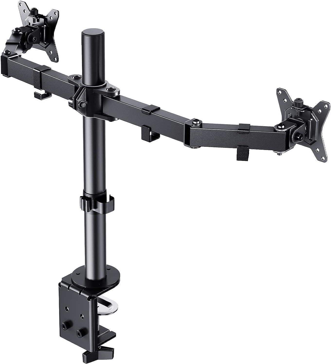 ErGear Dual Monitor Desk Mount Fully Adjustable Dual Monitor Arm for 2 Comput...