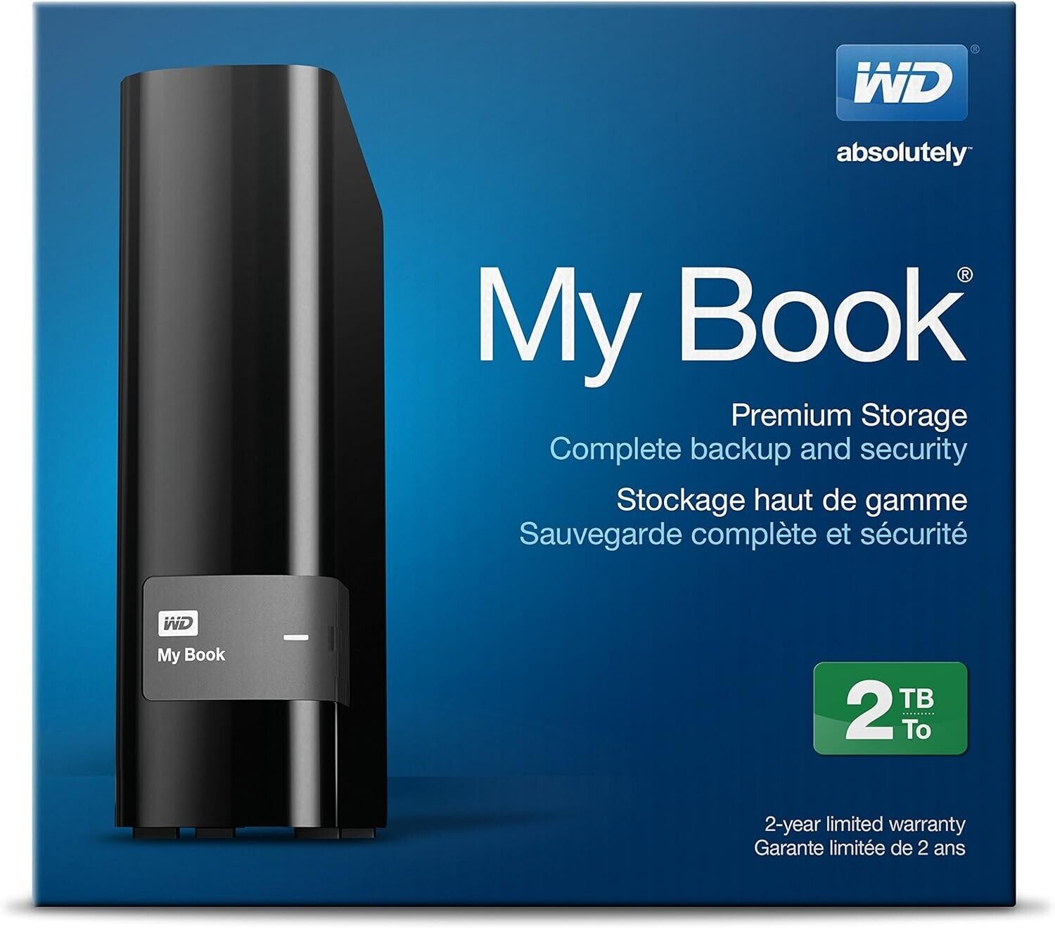 Western Digital My Book 2TB Premium Storage Hard Drive WD New Sealed Rare