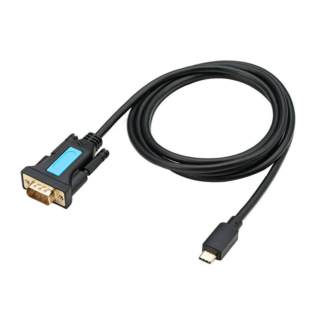 XT-XINTE 1.5m USB-C to RS232 DB9 Male Serial Adapter w/ Female-Female Connector