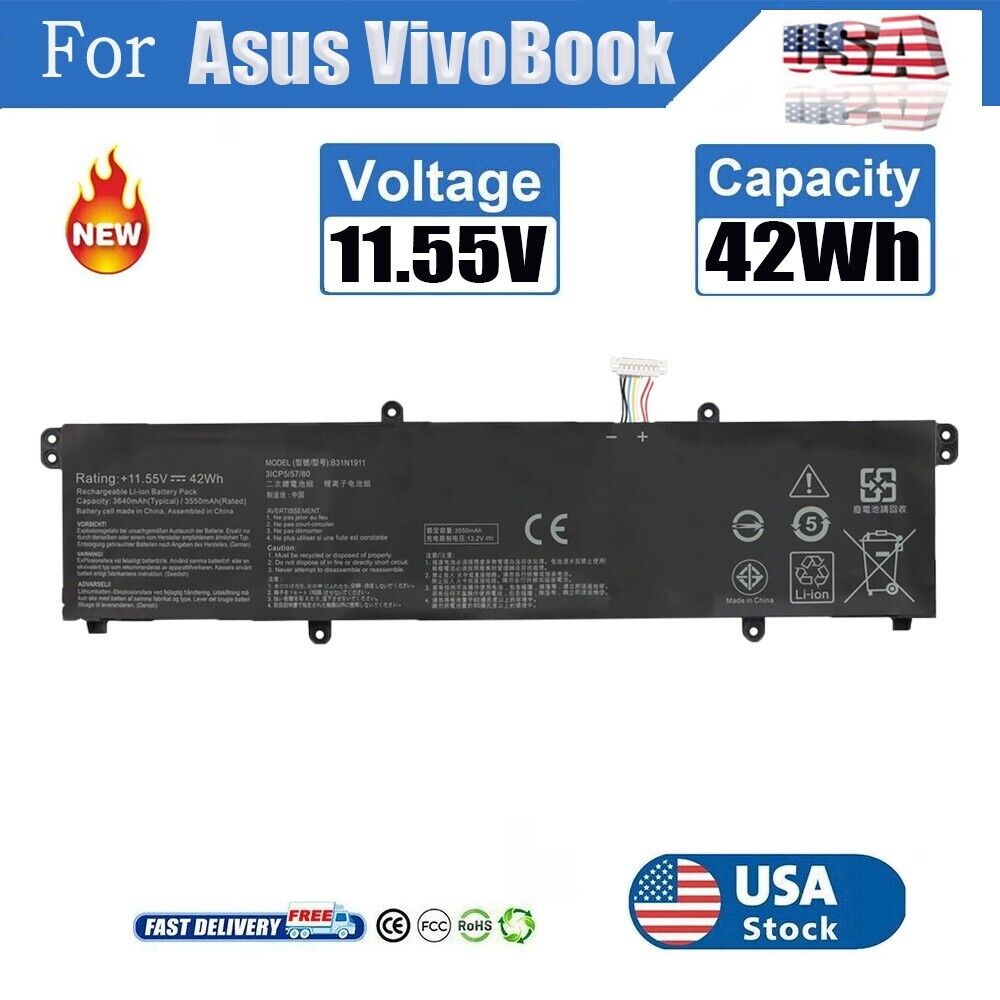 B31N1911 Battery for Asus VivoBook Flip 14 X421 TM420 R413 K413FA V4050FA S433
