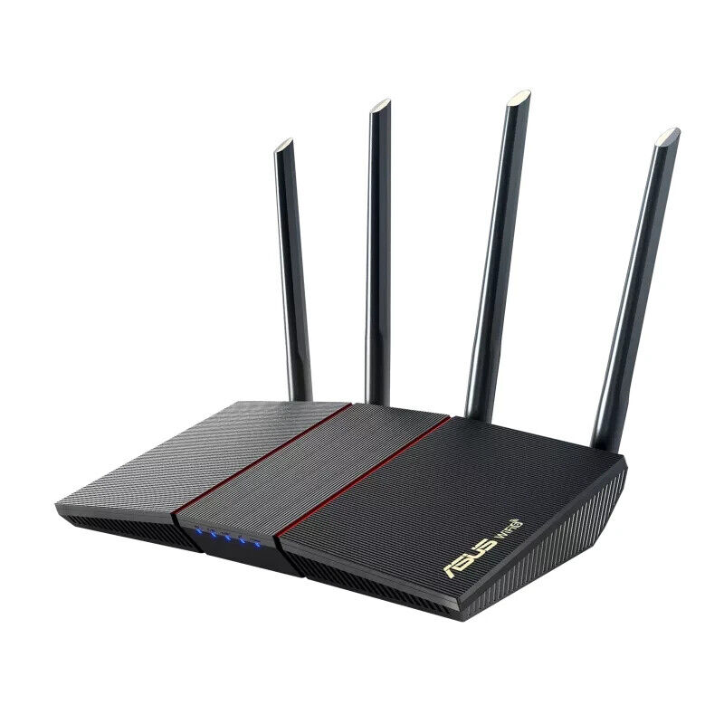 ASUS RT-AX3000P Dual-Band Router 3000 Mbps Wifi 6 802.11ax RJ-45 Ethernet Black