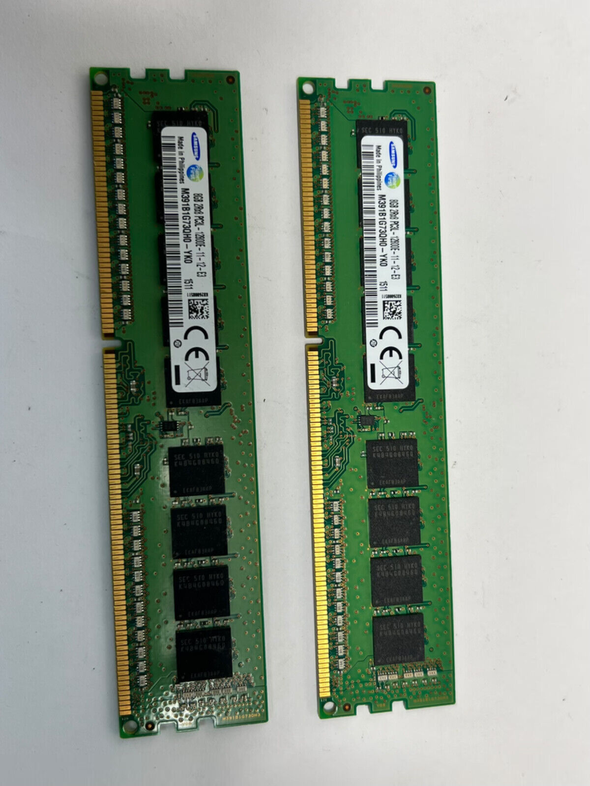 Samsung 16GB (2x8) PC3L-12800E M391B1G73QH0-YK0Q 1.35v ECC RAM DDR3 1600MHZ HVD