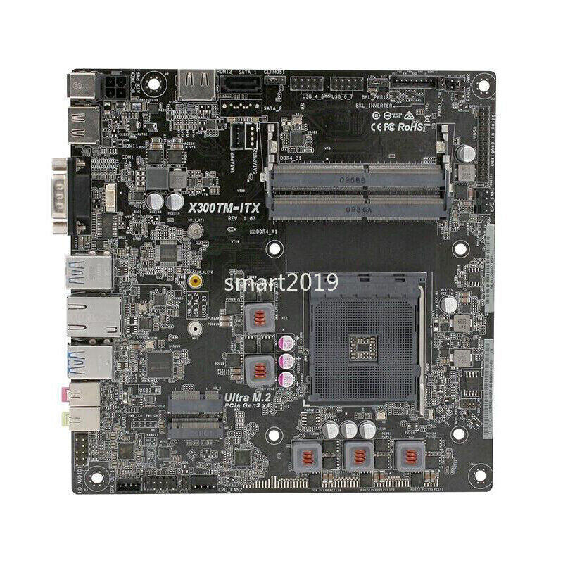 For AMD X300TM-ITX Motherboard Mini-ITX Socket AM4 AMD Ryzen 4000 DDR4 64GB M.2