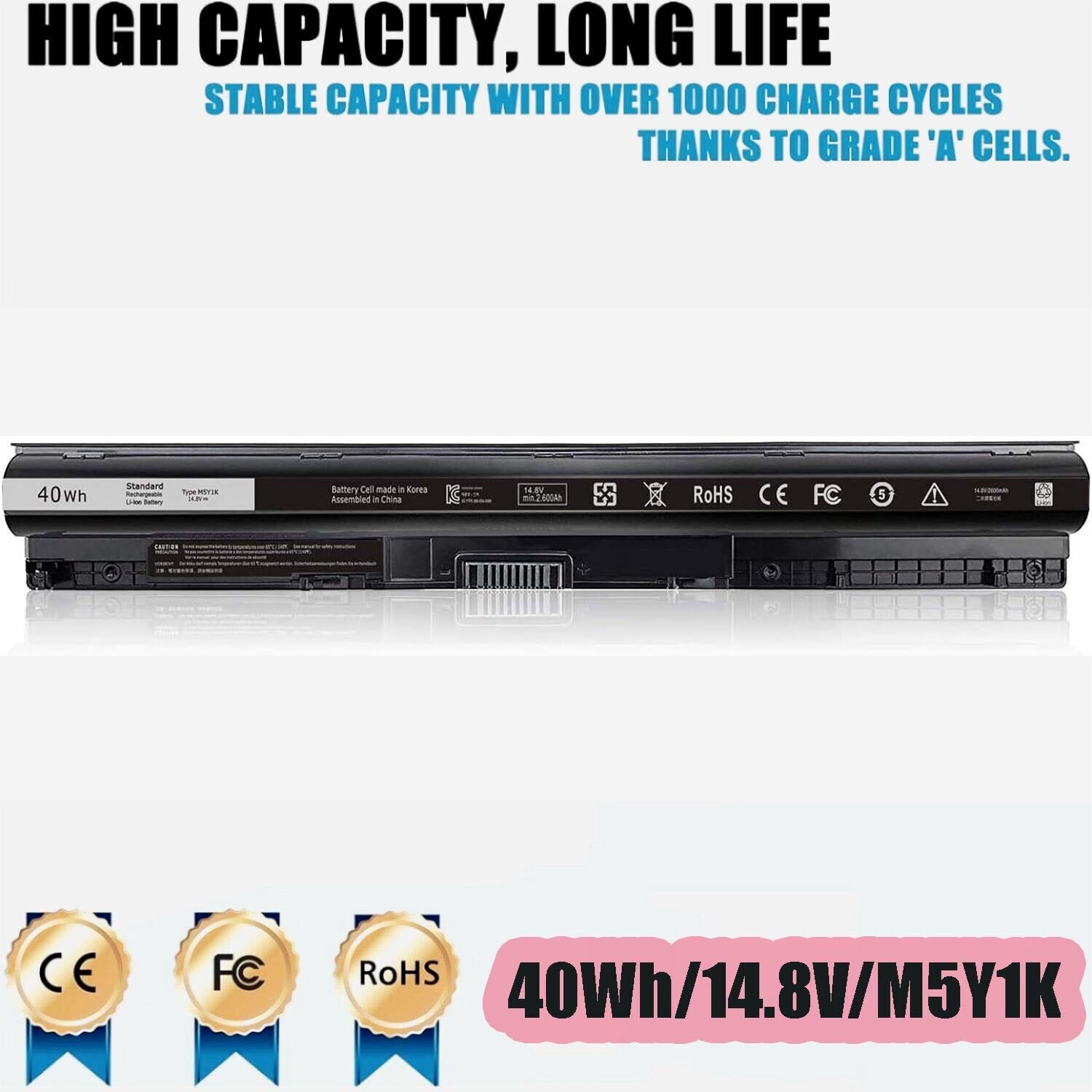 New Battery for Dell Inspiron 15 5555 5559 3552 3558 3567 14 3451 3452 3458 5458
