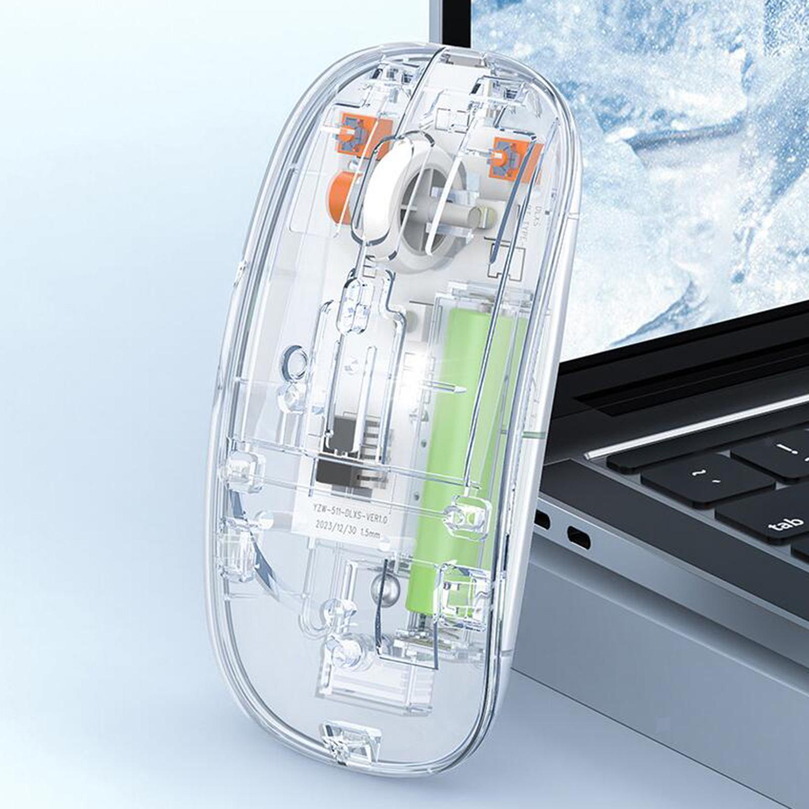 Wireless Mouse Ergonomic Mice Desktop Notebook Home Office Transparent Mouse