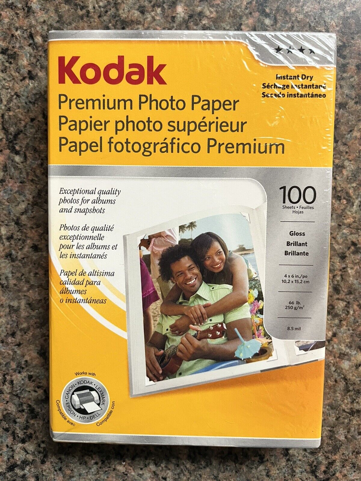 Kodak 4x6 inches Ultra Premium Photo Paper High Gloss 100 Sheets Instant Dry NEW