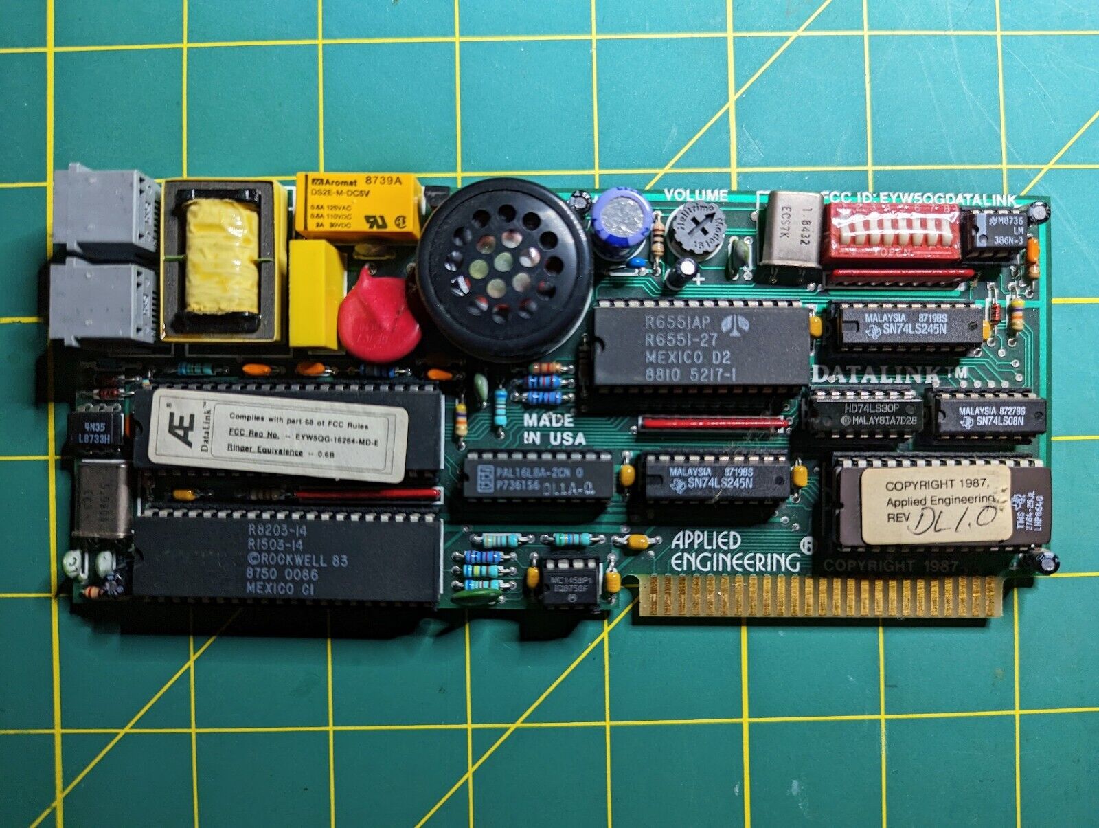Vintage Applied Engineering Datalink 1200 Modem For Apple II 1987