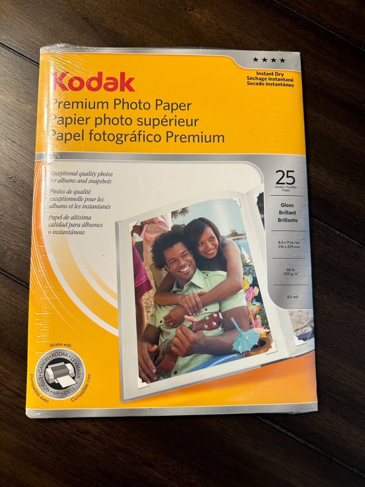 Kodak Ultra Premium Instant Dry Gloss Photo Paper 50 Sheets 8.5 X 11”