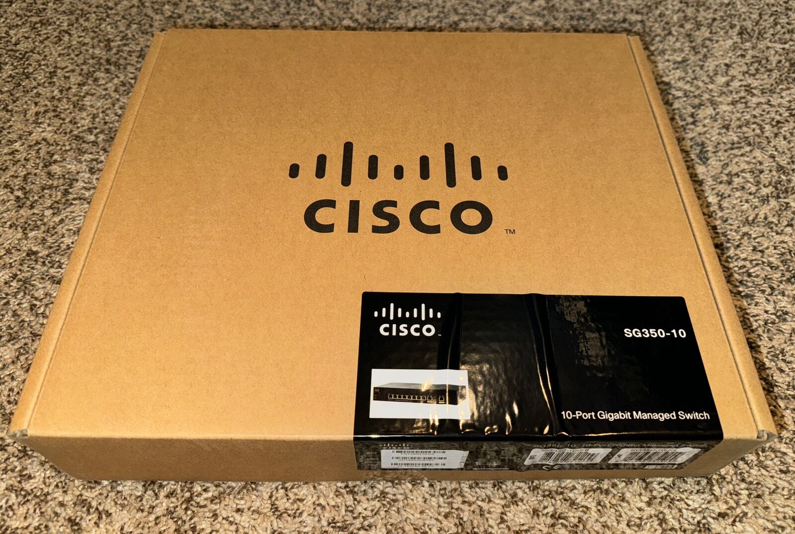 Cisco Systems SG350-10P / 10-Port Gigabit PoE Managed Switch NEW IN SEALED BOX
