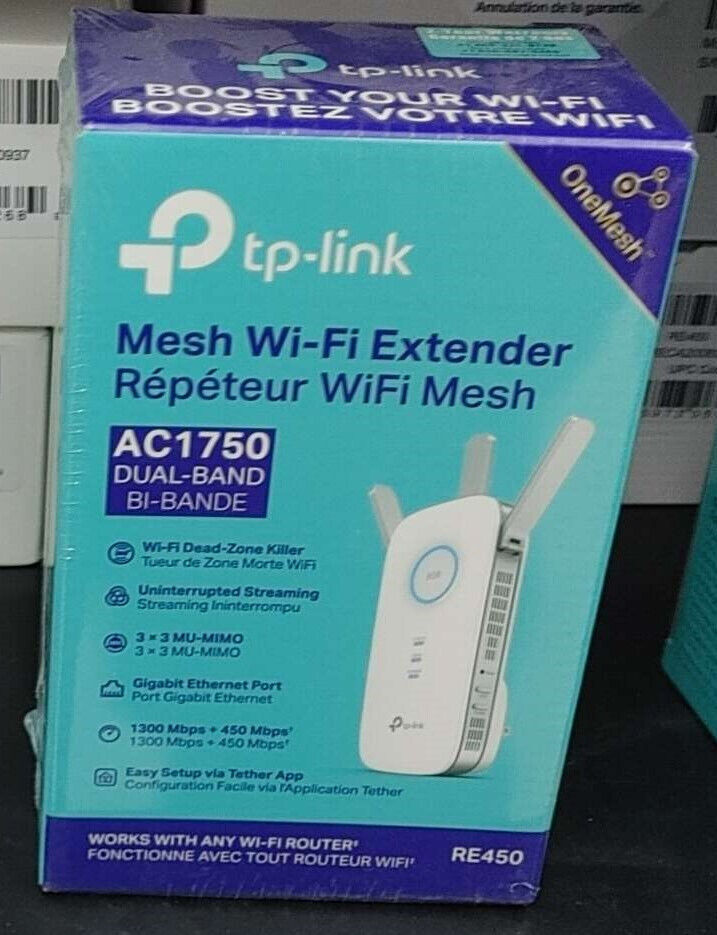 🔥TP-LINK AC1750 Wi-Fi Dual Band Range Extender (oneMesh) - RE450