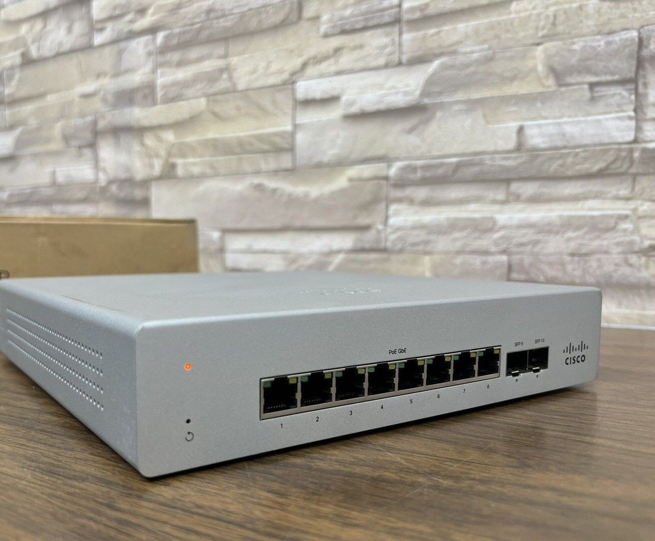 Unclaimed Cisco Meraki MS120-8FP-HW 8-Port PoE  Managed Switch