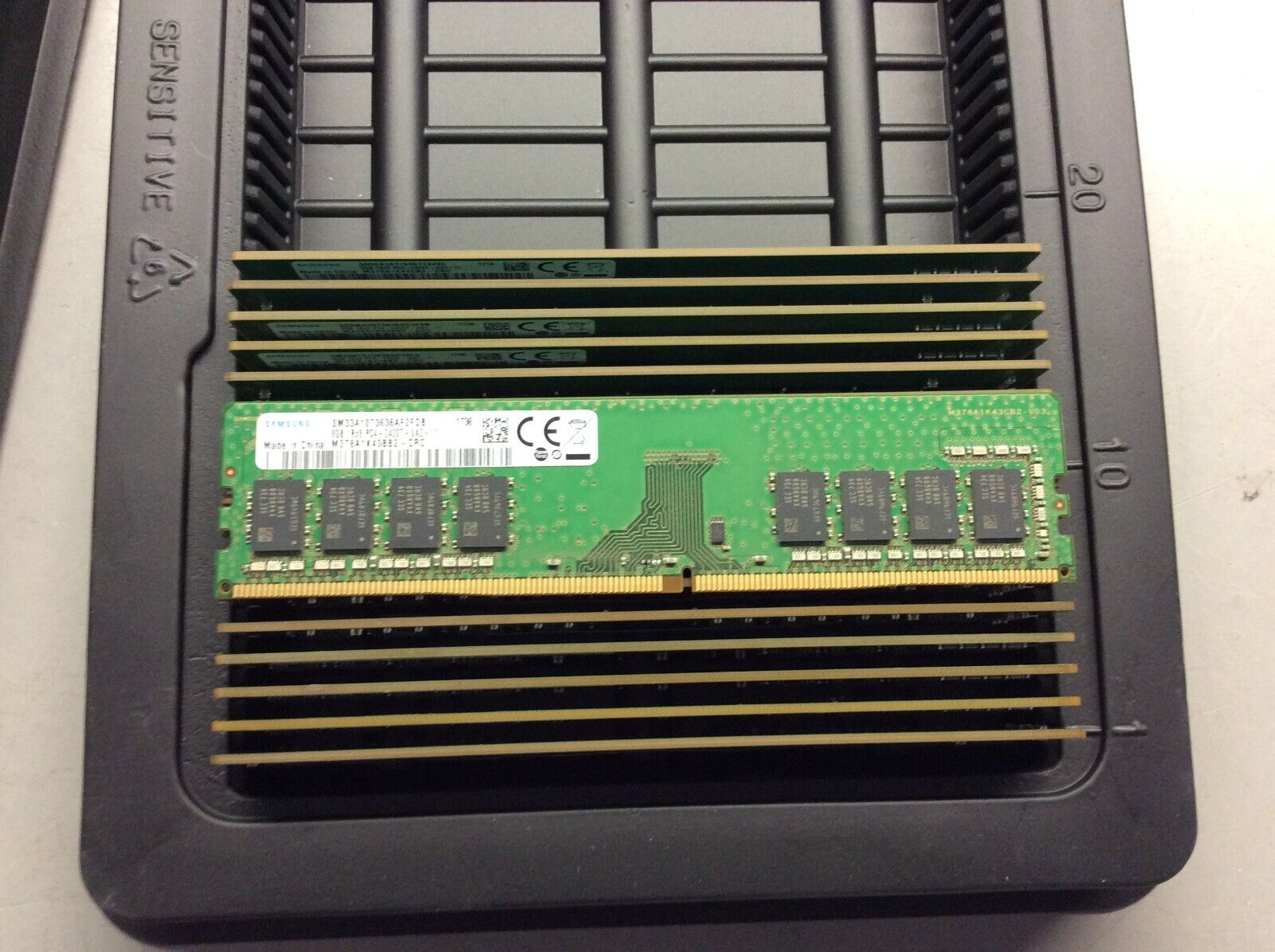 Lot of 18 eighteen 8GB DDR4 PC4-2400T 1Rx8 Desktop Memory various brands