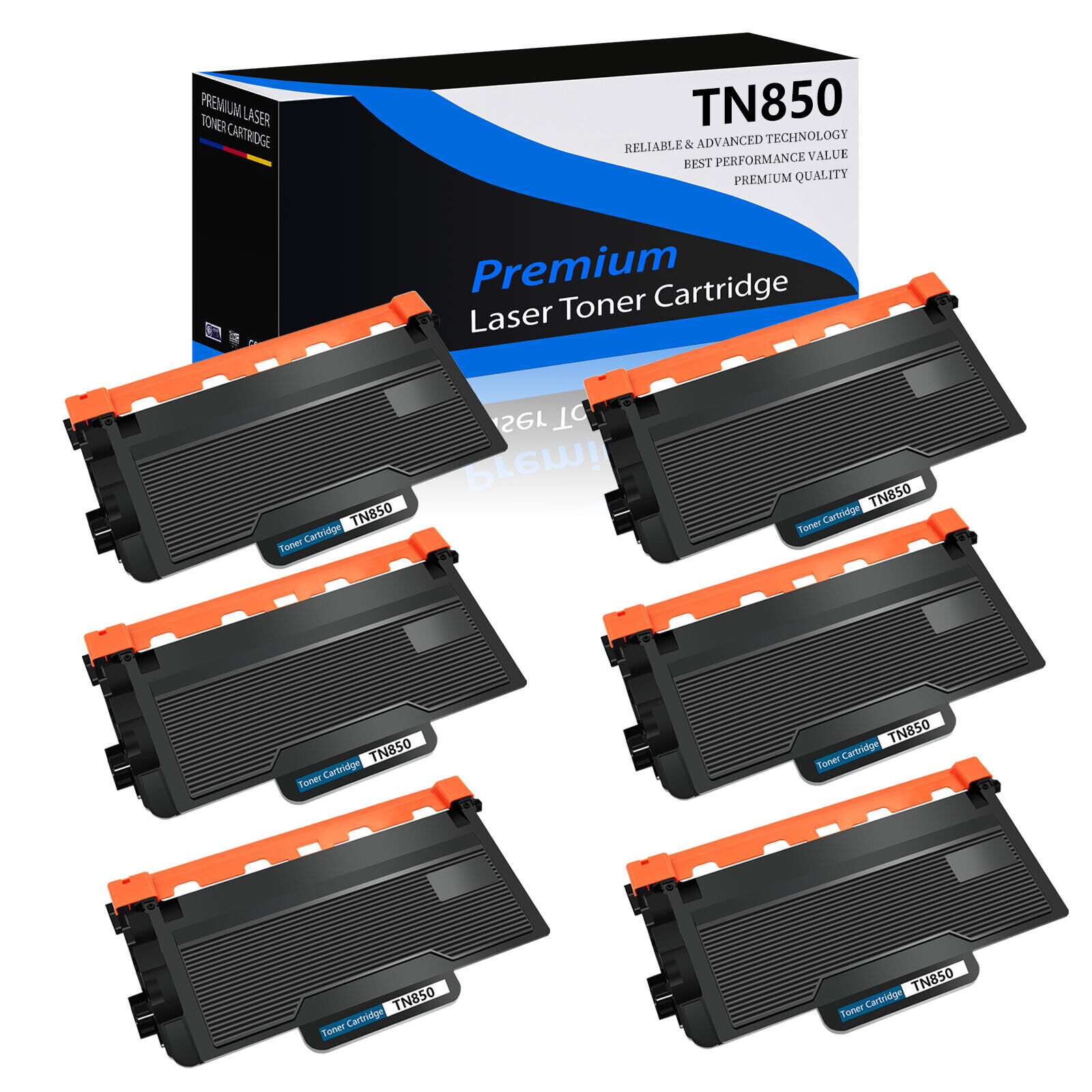 6PK TN850 Toner Cartridge for Brother TN-850 HL-L5200DW HL-L5200DWT HL-L6200DW