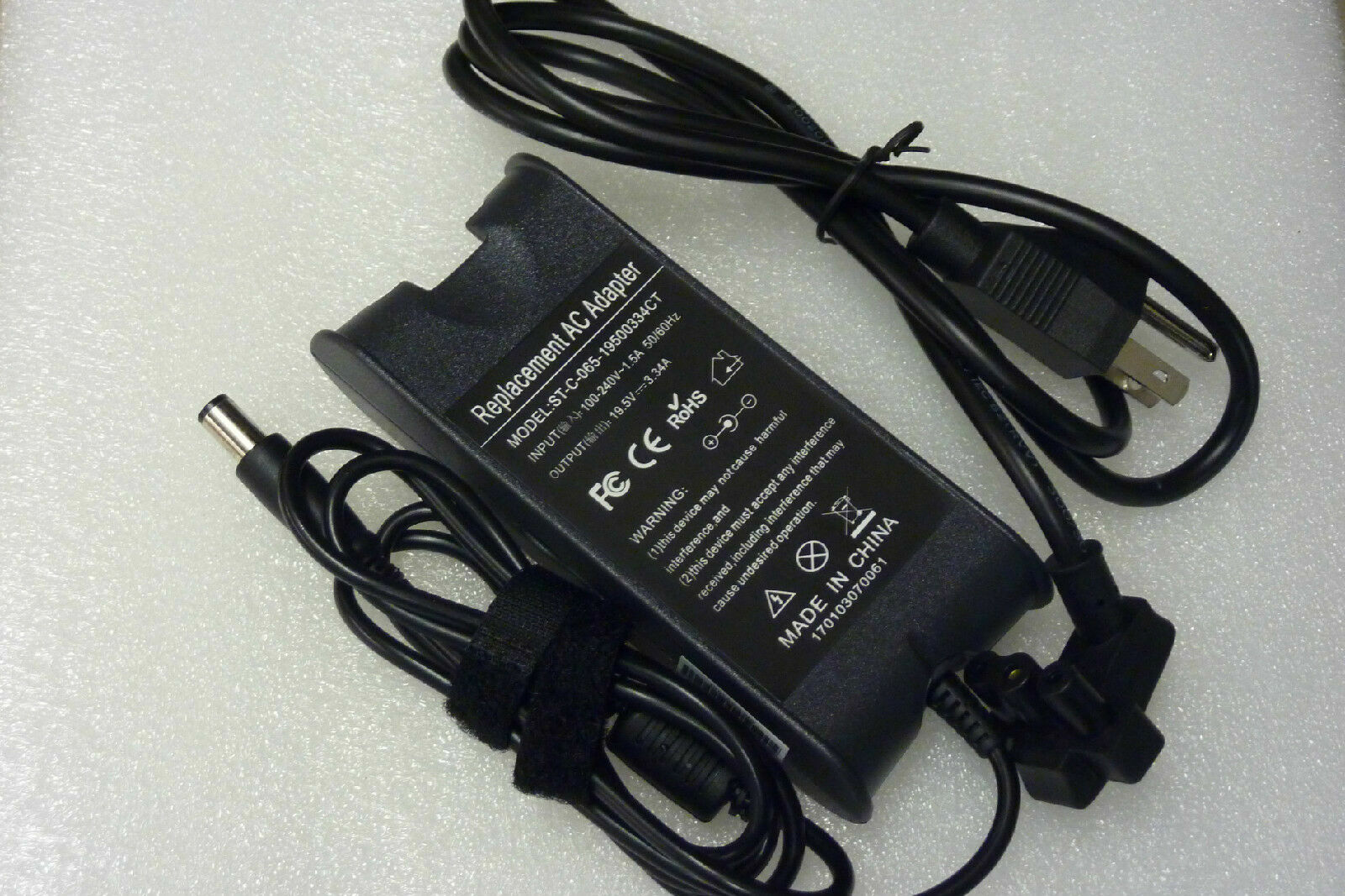 For Dell DA65NM111-00 HA65NS5-00 19.5V 65W Charger AC Adapter Power Supply Cord