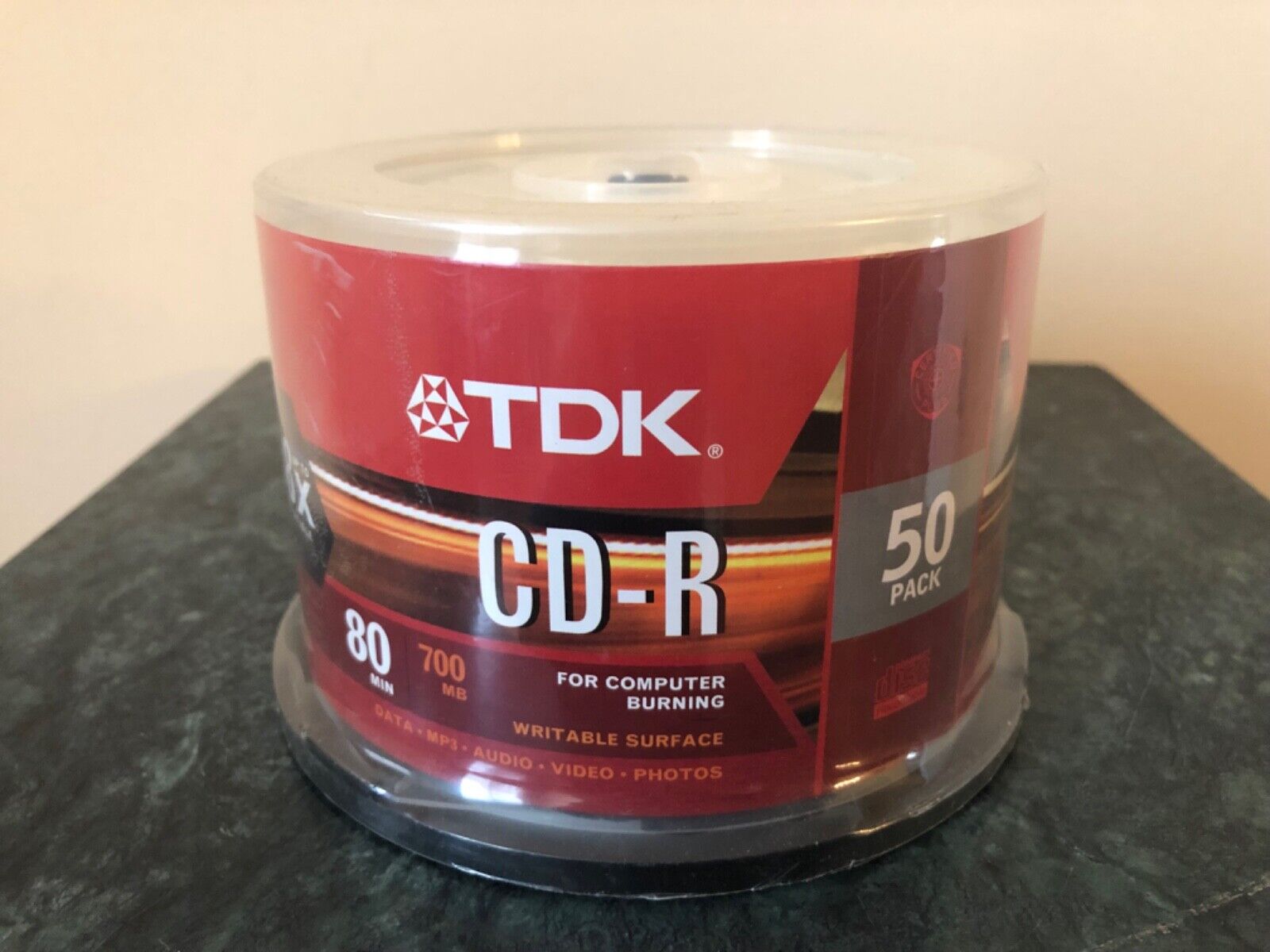 TDK CD-R 50 pk blank discs 80 min 700mb