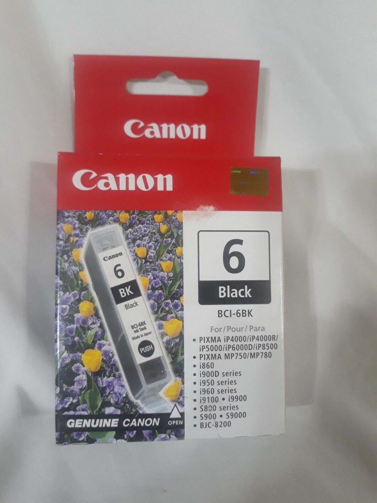 New  Canon 6 Black BCI-6BK Ink Cartridge