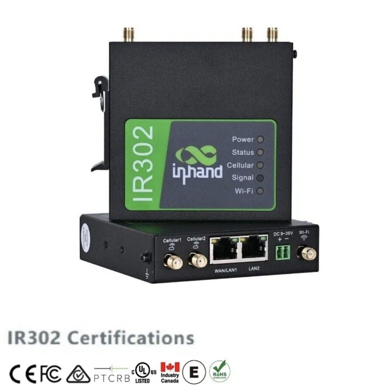 InHand Networks IR302 Wireless Industrial 4G Router IO Port LTE CAT4 Unlocked