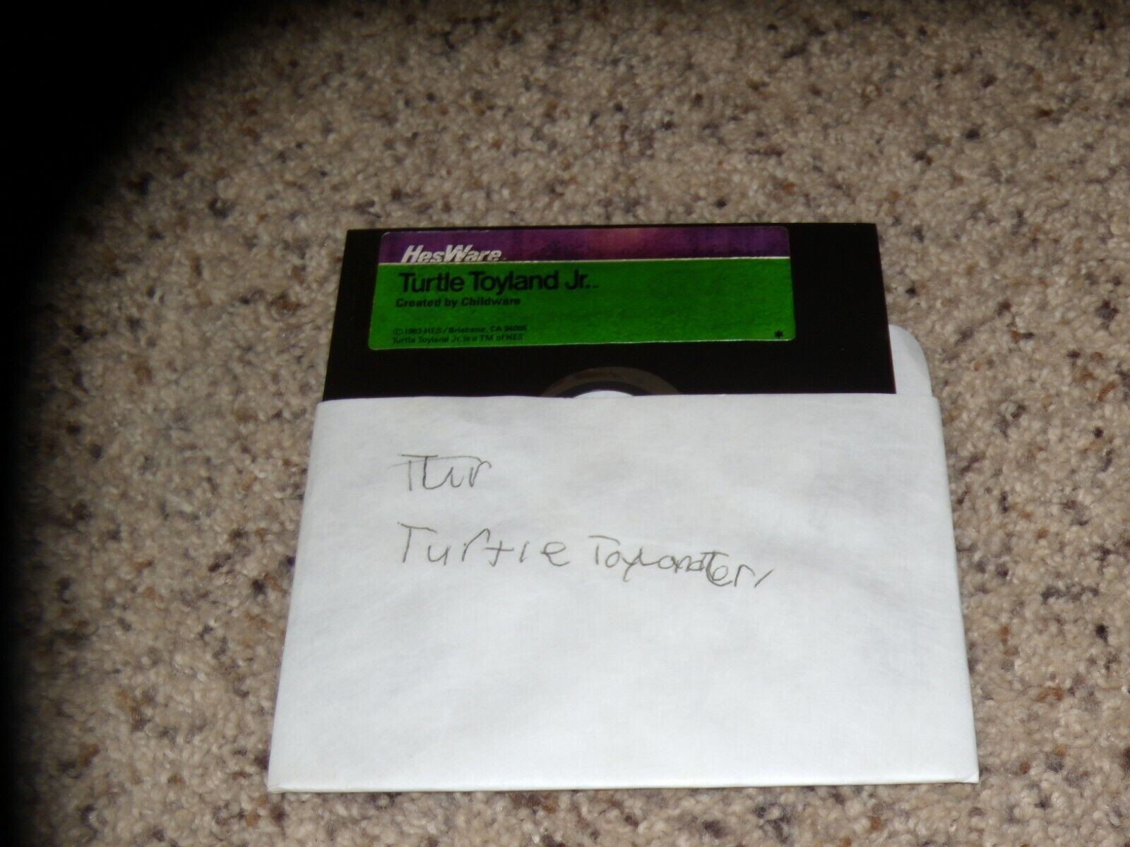 Turtle Toyland Jr. Commodore 64 C64 game on 5.25\