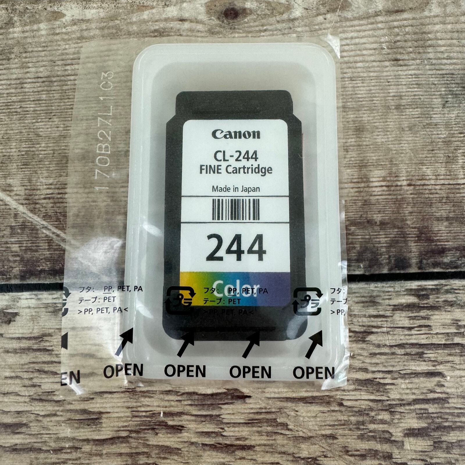 Original Canon CL-244 Color Printer Ink Cartridge Open Box New Sealed