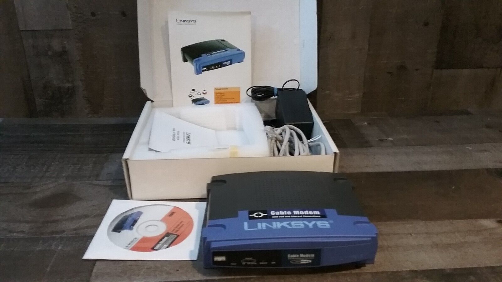 Cisco Linksys BEFCMU10 Cable Modem With USB & Ethernet Connections