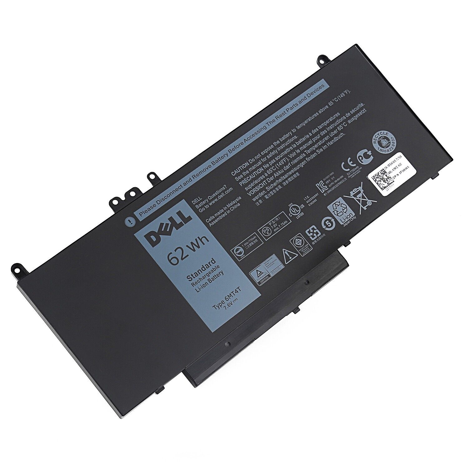 Genuine 6MT4T 62Wh Battery For Dell Latitude E5470 E5570 TXF9M K3JK9 79VRK R9XM