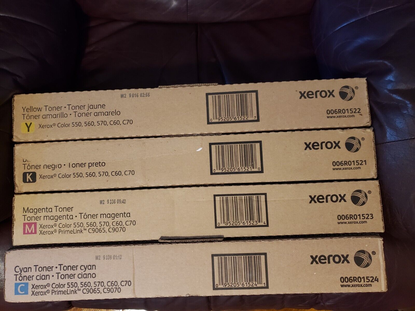 Xerox Color 550 560 570 C60 C70 FULL SET TONER CMYK + BLK DRUM