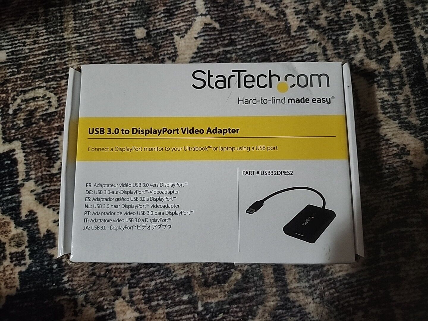 StarTech USB32DPES2 USB to DisplayPort Adapter - USB to DP 4K Video Adapter