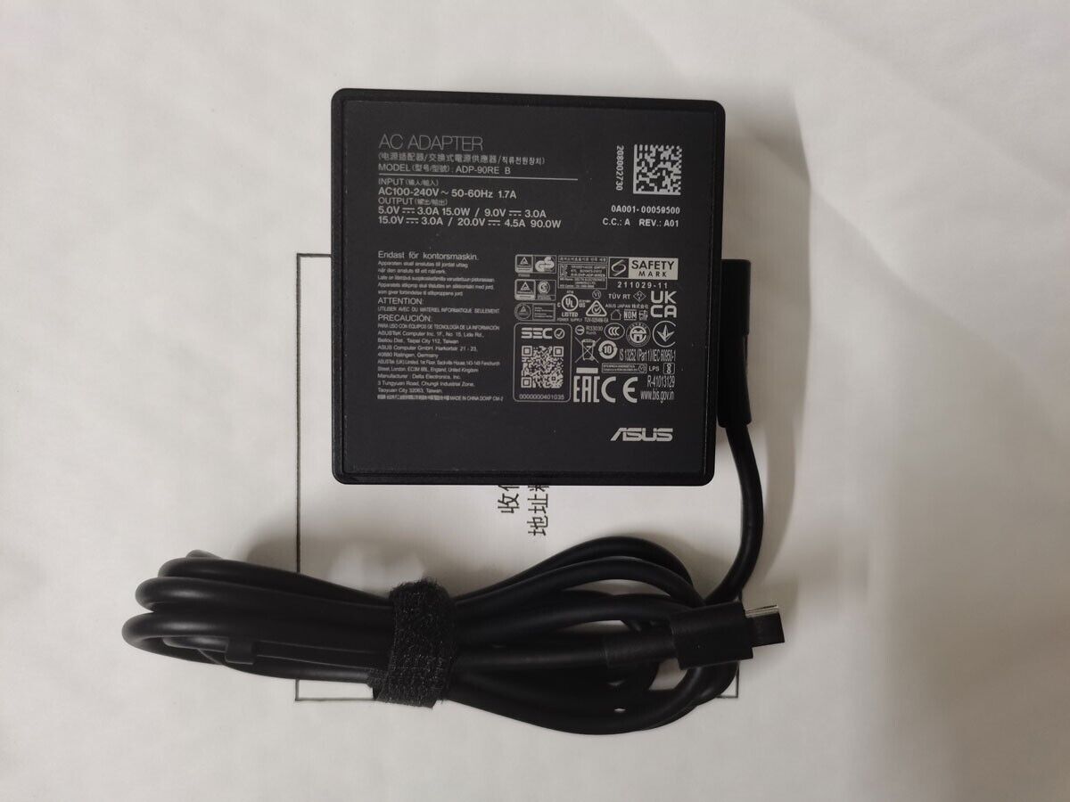 OEM 20V 4.5A 90W ADP-90RE B For ASUS Vivobook S 14 OLED K3402Z TYPE-C AC Adapter