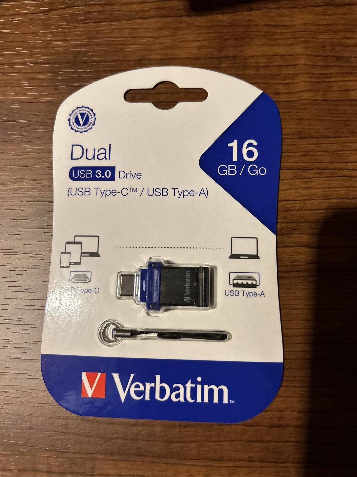 VERBATIM 99153 Store 'n’ Go Dual USB Flash Drive for USB-C Devices