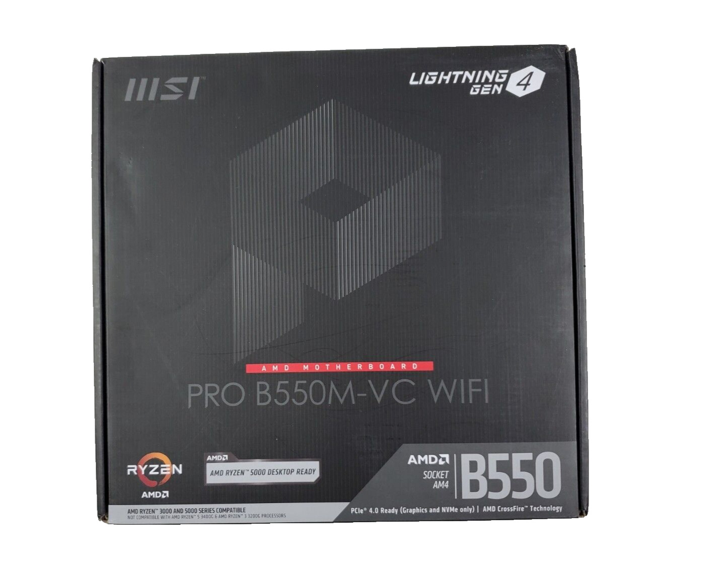 MSI PRO B550M-VC WIFI, AM4 AMD Micro ATX Motherboard (Please Read)