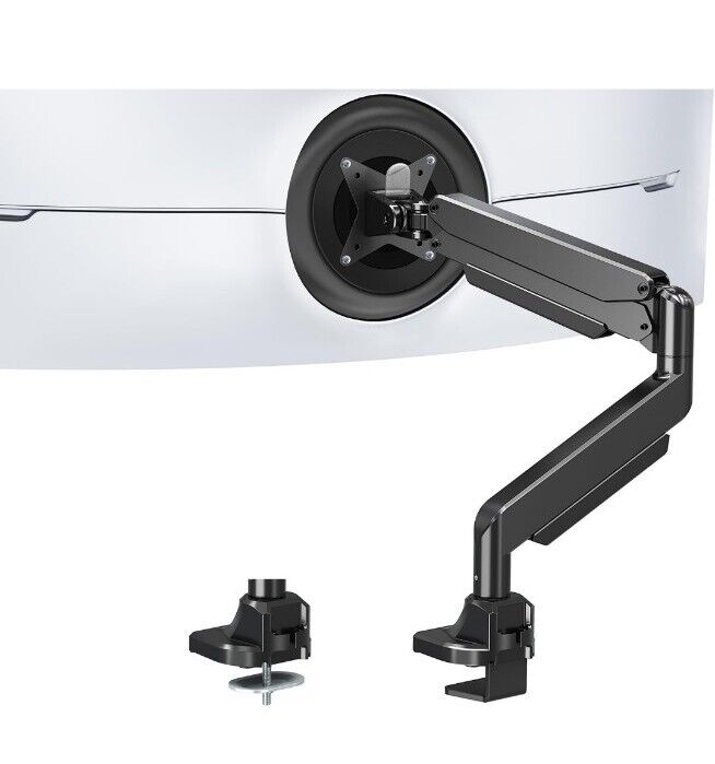 MOUNT PRO Single Monitor Desk Mount - Articulating Gas Spring Monitor Arm, Remo
