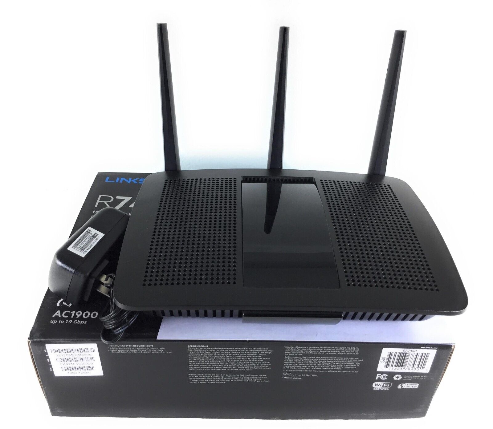 Linksys R74 Max-Stream AC1900 Gigabit Dual-Band Wi-Fi Router EA7450