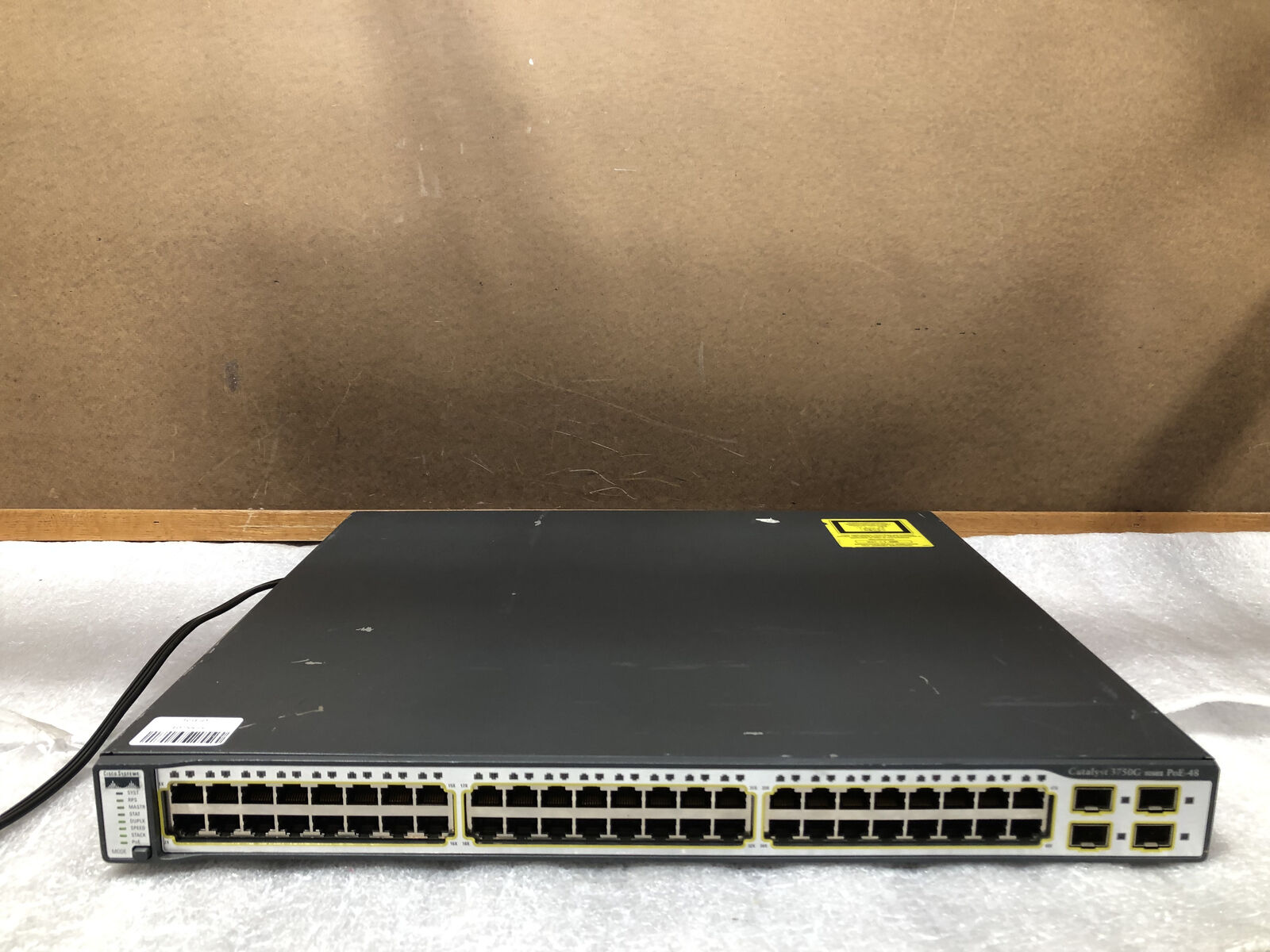 Cisco Catalyst 3750G Series WS-C3750G-48PS-S V05 PoE-48 Gigabit Ethernet Switch
