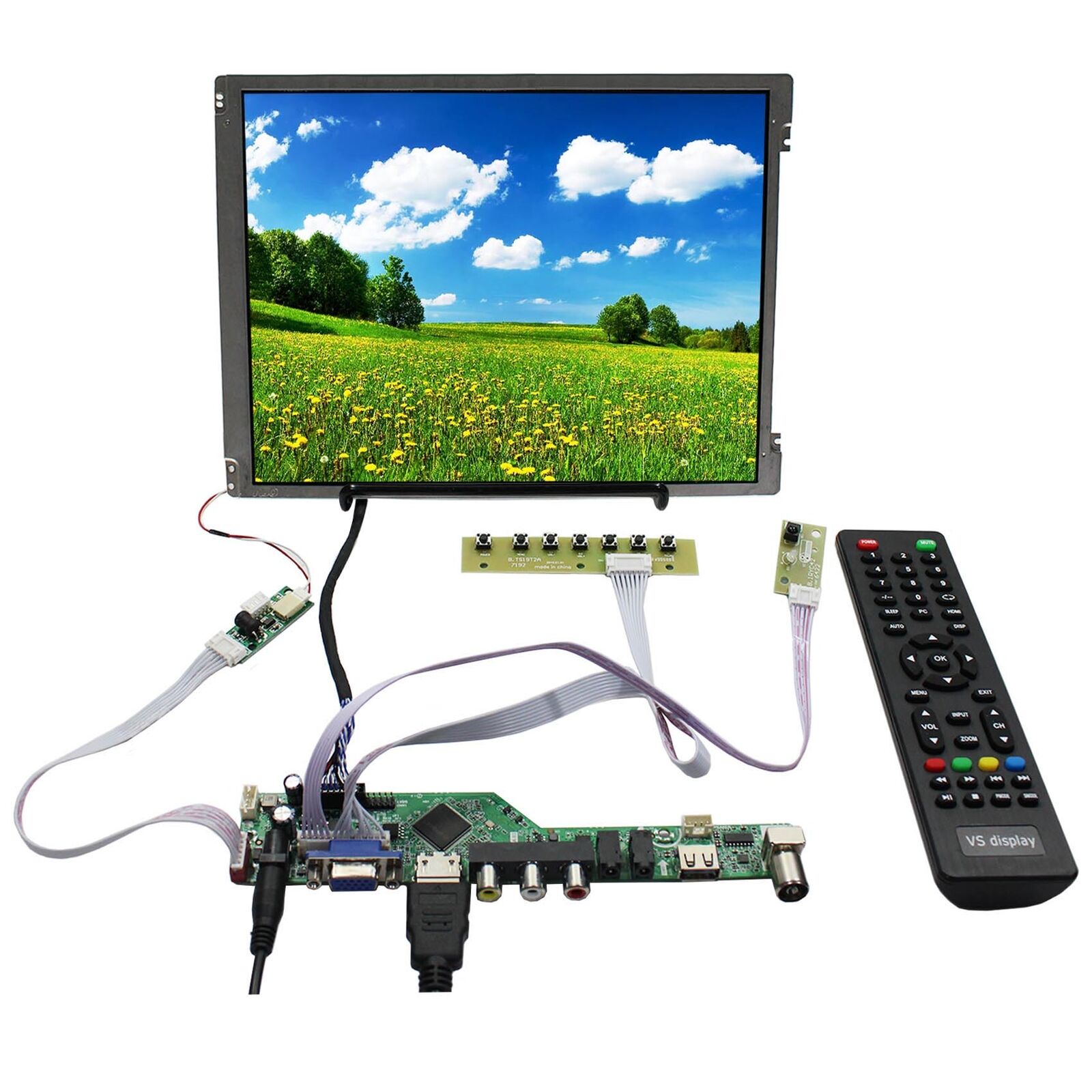 HDMI VGA AV USB   LCD Controller Board 10.4 in 800x600 G104SN03 LCD Screen