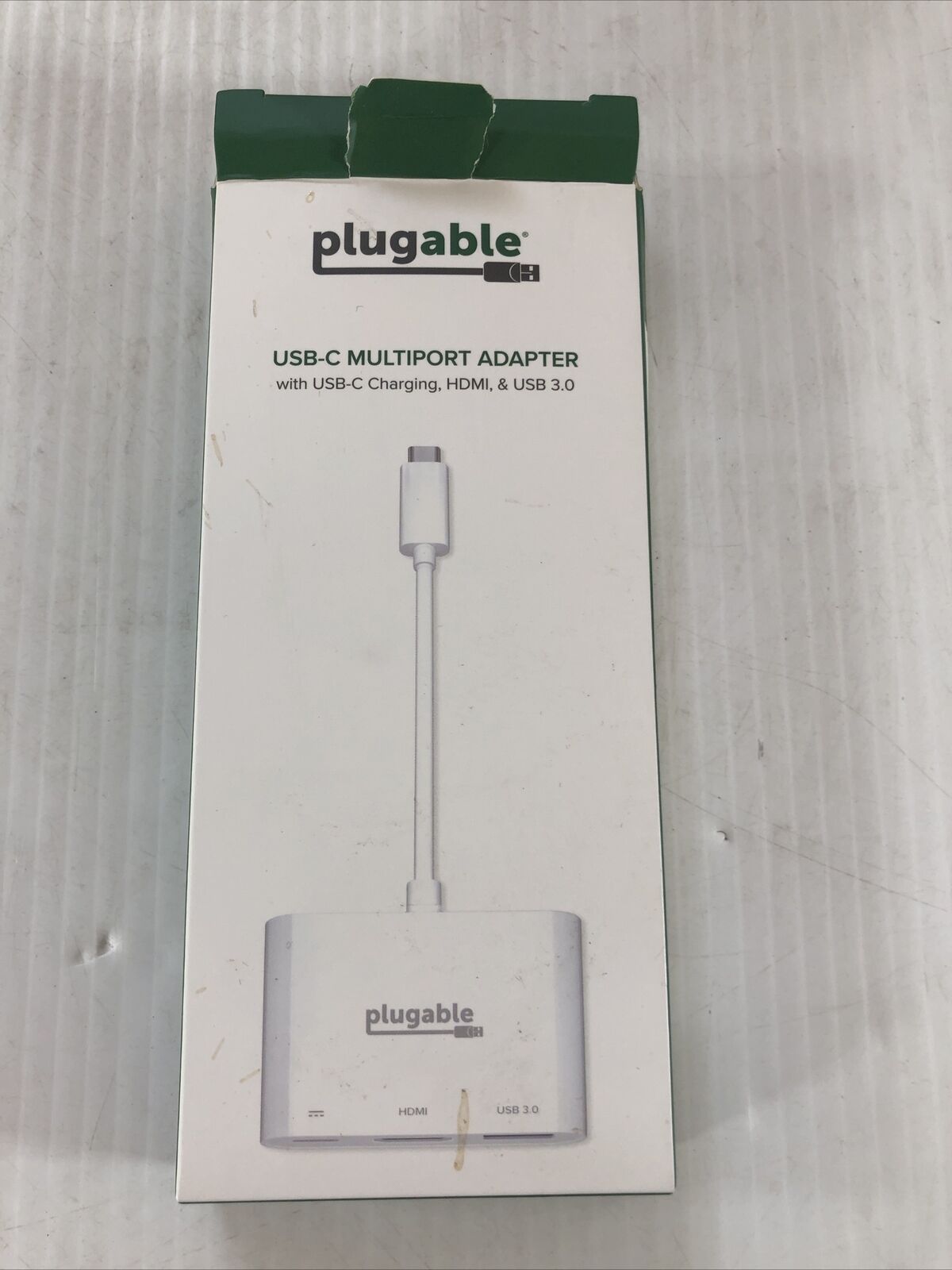 Plugable USB C to HDMI Multiport Adapter, 3-in-1 USB C Hub with 4K HDMI Output