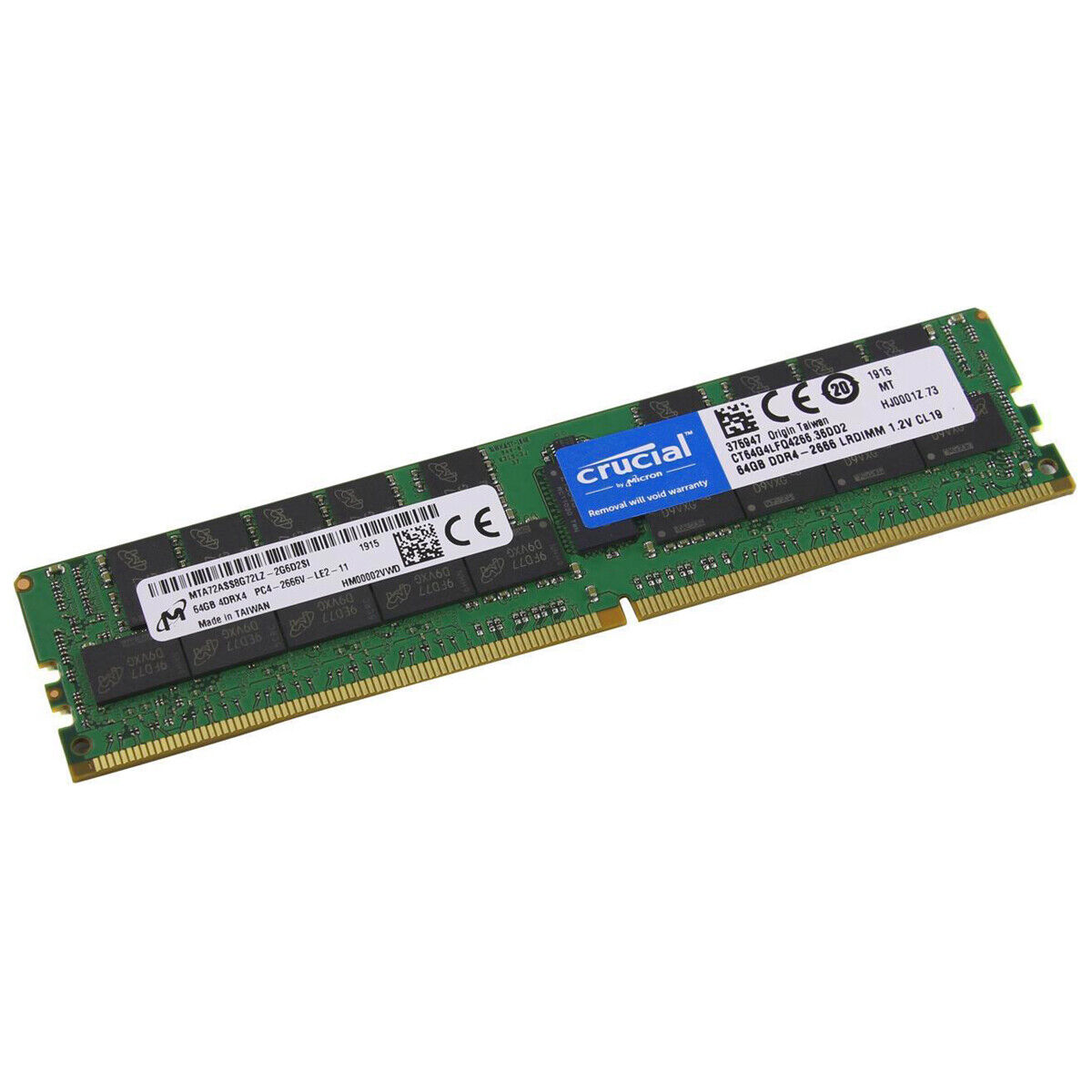 Crucial 64GB 288-Pin DDR4 2666 (PC4 21300) Load Reduced DIMM Model CT64G4LFQ426