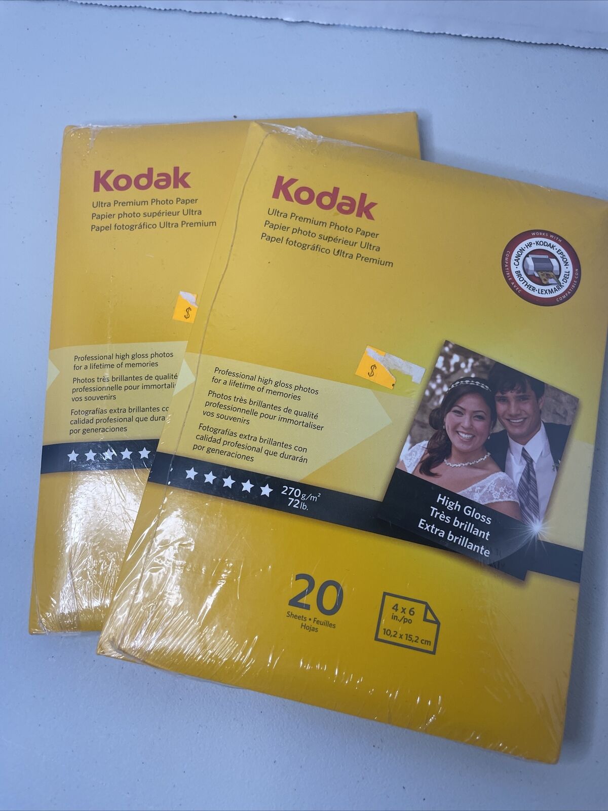 Kodak Ultra Premium Photo Paper - High Gloss 4 x 6 New 40 Sheets.