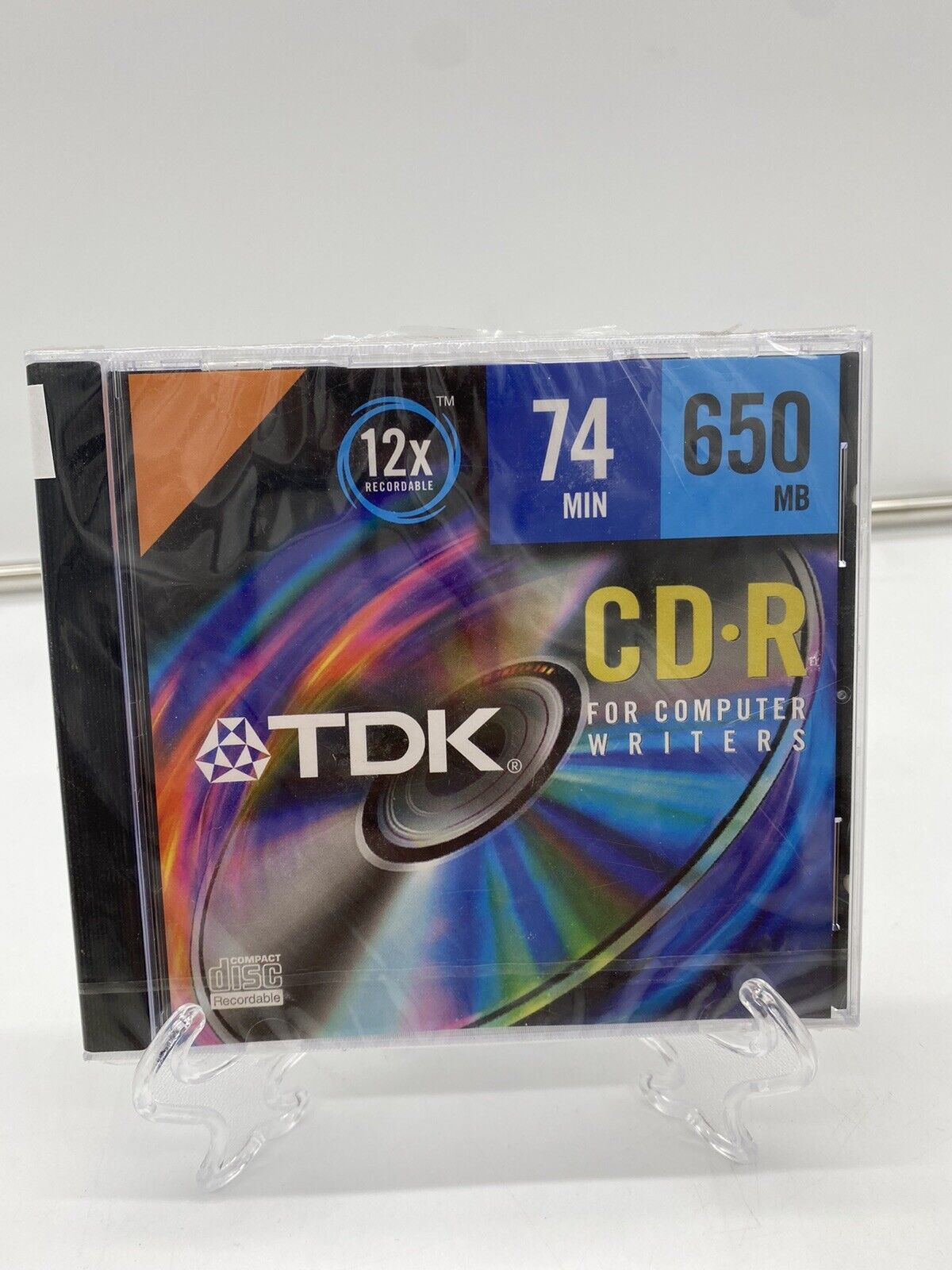 TDK CD-R74MGAX CD-R, 74 Minute, 650 MB (Single with Jewel Case) (Dis - Brand New
