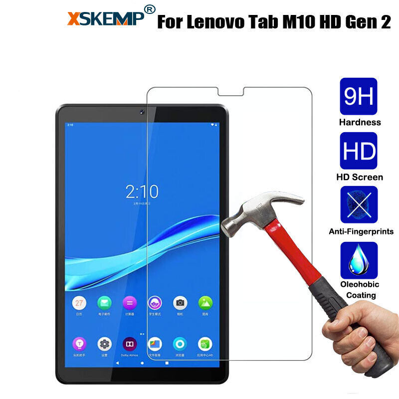 2Pcs For Lenovo Tab M10 HD Gen 2 Tempered Glass Screen Protector Protective Film